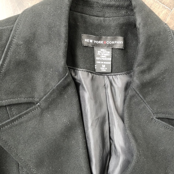 New York & Company Belted Trench Coat - Picture 2 of 4